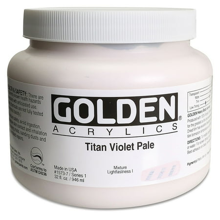 UPC: 0738797014893 | Golden Heavy Body Artist Acrylics – Titan Violet Pale  32 oz