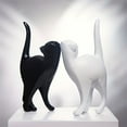 thumbnail image 3 of CIYISON Funny Resins Cats Statue Artistic Decors For Bookshelves Coffee Table Or Desk, 3 of 12