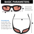 thumbnail image 4 of 3 Pair Motorcycle Riding Glasses Padding Goggles UV Protection Dustproof Windproof Motorcycle Sunglasses for Outdoor Actives, 4 of 4
