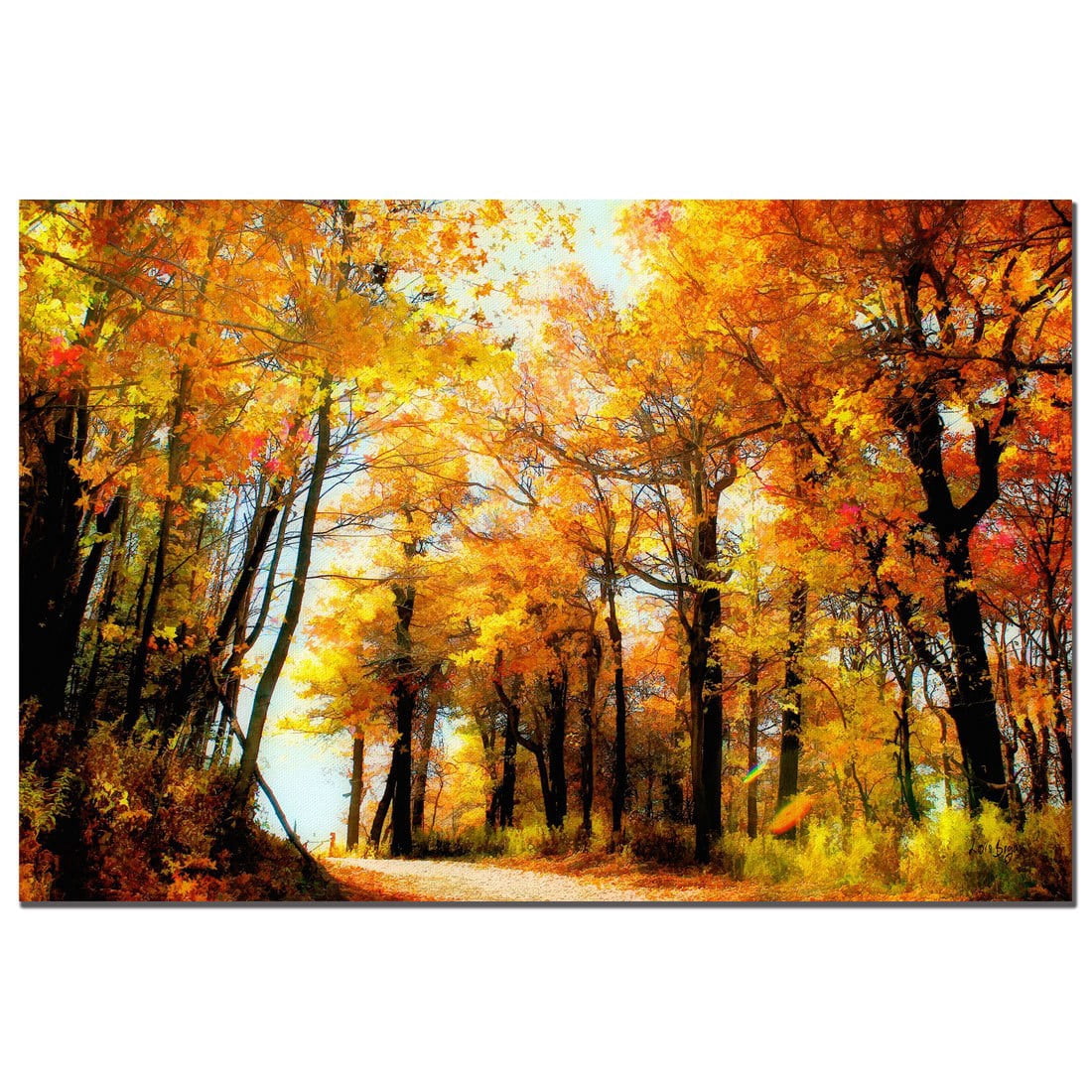 Trademark Fine Art "Fall Scene" Canvas Art by Lois Bryan