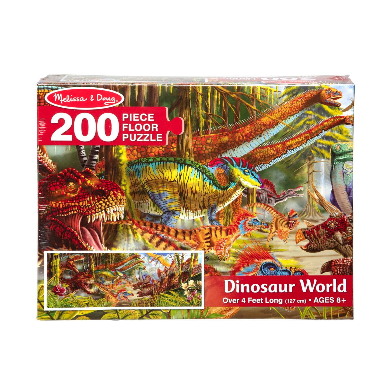 Melissa & Doug Dinosaur World Jumbo Jigsaw Floor Puzzle (200 pcs, over