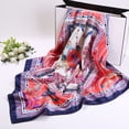 thumbnail image 2 of DPTALR Foulard Carré Imprimé de Plumes pour Femmes, Foulard Tour de Cou, Foulards pour la Tête et le Cou 90x90 cm, 2 of 3