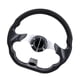 thumbnail image 3 of Volante de derrape de 320 mm con botón de bocina perfecl Volante de carrito de golf 12,5 pulgadas negro, 3 of 8