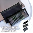 thumbnail image 2 of Clear Mesh Portable Pen Pencil Case Makeup Cosmetic Storage Bag Pouch E4K5, 2 of 5