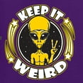 thumbnail image 6 of Wild Bobby Keep It Weird Alien Women Graphic Tee, 6 of 6