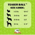 thumbnail image 3 of Bola para perros Jolly Pets, tamaño mediano, 15 cm, roja, para perros de 9 a 27 kg, 3 of 4