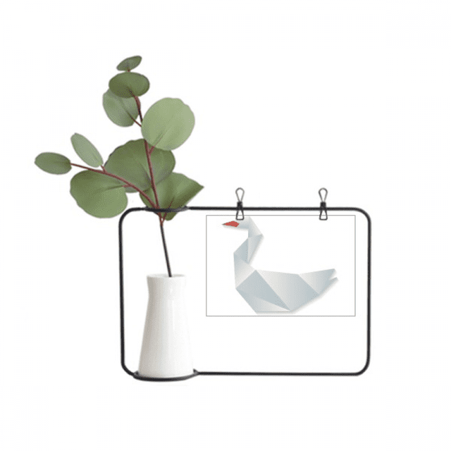 Geometric Abstract Goose patron de origami Marco De Metal Florero De Cerámica Decoración