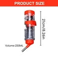 thumbnail image 3 of 250ML Small Pet Water Bottle, Leak-Proof Automatic Drinking Bottle with Stainless Steel Nozzle for Hamsters, Rabbits, Guinea Pigs, and Small Bird Cages, Yin-02, 3 of 7