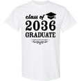 thumbnail image 3 of Inktastic Class of 2036 Graduate with Graduation Cap T-Shirt, 3 of 5