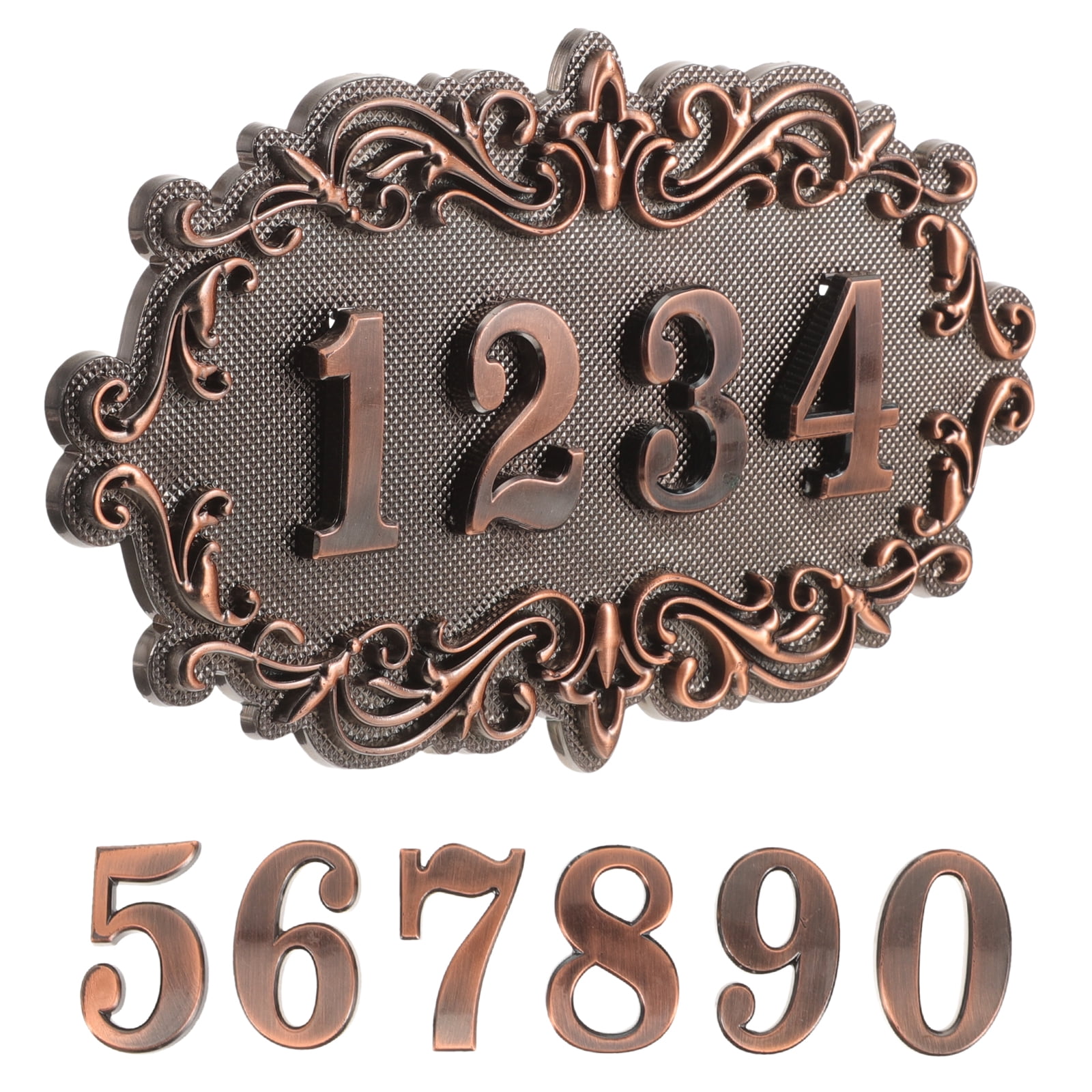 5 Sets Letters House Number Vintage Mailbox Front Door Plaque
