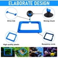 thumbnail image 2 of Anillo de alimentación para peces, 2 piezas para acuario, peces, tortugas, accesorios para tanque, círculo de alimentación para tortugas doradas(azul) ER, 2 of 5