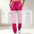 thumbnail image 3 of cfhntfmh Jogger Sweatpants for Women High Elastic Waist Drawstring Athletic Pants with Pockets Casual Winter Pants (Hot Pink,3X-Large), 3 of 5