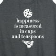 thumbnail image 3 of Instant Message - Happiness Measured Cups - Women's Racerback Tank Top, 3 of 6