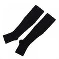 thumbnail image 2 of Bangus Zip Compression Socks Medical Toeless with Zipper Easy on off, for Edem, Varicose Veins, Swollen Sore, 2 of 4