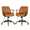 Brown, variant on VECELO Moveable Office Chair, Ergonomic Desk Chair with Flip-Up Armrests and Wheels, Adjustable Swivel Computer Chair, Comfortable Upholstered Task Chair for Home Bedroom Office, Pink