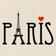 thumbnail image 2 of CafePress - Love Paris With Eiffel Tower And Red Heart Tote Ba - Unisex Canvas Tote Bag, Beige, 1-Piece, 2 of 6