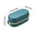 thumbnail image 3 of Drppepioner Double-Layer Lunch Box Leakproof Food Container Bpa-Free Microwave-Safe Meal Prep Storage with Compartments, 3 of 6