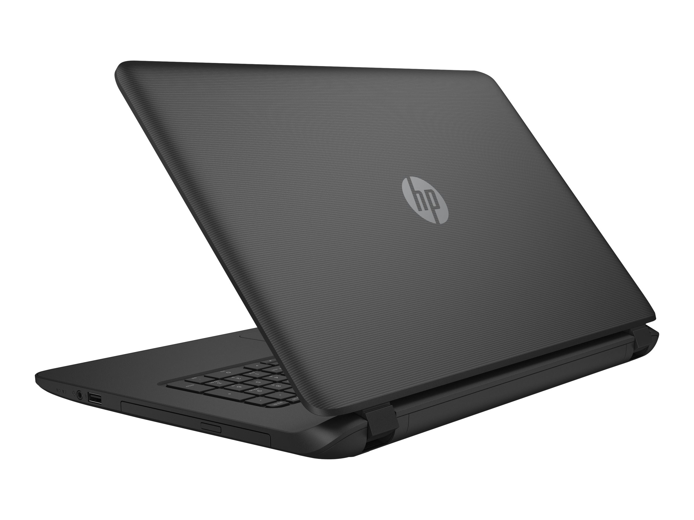 HP Laptop 17-p121wm - AMD A6 - 6310 / up to 2.4 GHz - Win 10 Home 64-bit - Radeon R4 - 4 GB RAM - 500 GB HDD - DVD SuperMulti - 17.3" 1600 x 900 (HD+) - HP textured linear pattern in black - kbd: US - image 5 of 5