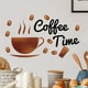thumbnail image 2 of Adhesivos de pared de PVC Coffee Time, taza de café y granos, 20 x 29 cm, 2 of 4