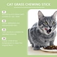 thumbnail image 3 of Cat Grass Chewing Stick With Freeze-Dried Treat, 5Pcs Natural Teething Toy For Cats, Durable Hairball & Teeth Cleaning, Boredom Relief, 9.8Cm Size, 3 of 9
