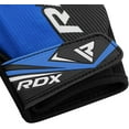 thumbnail image 5 of RDX Anti-Slip Men Full Finger Lycra and Leather Blue Black Weight Lifting Gloves, M, 5 of 9