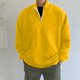 thumbnail image 5 of Gibobby Sudaderas de hombre Sudaderas Hombre Felpa Stretch Cuello Redondo Basico(Amarillo,XG), 5 of 5