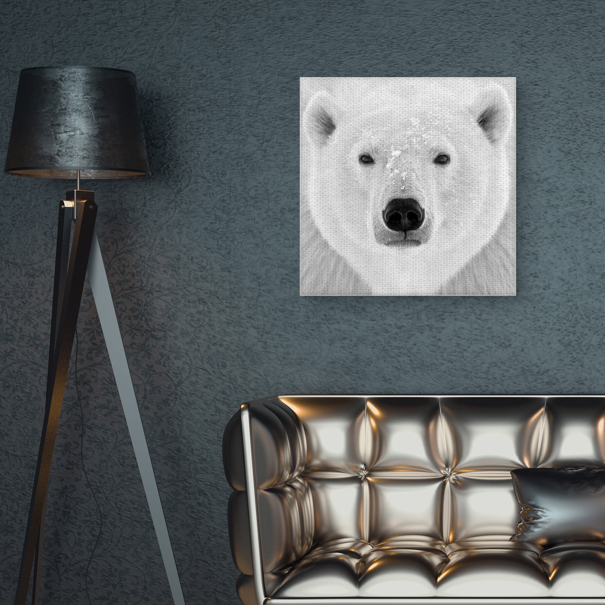 Masterpiece Art Gallery Polar Bear by PhotoINC Studio Canvas Art Print 24" x 24"