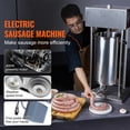 thumbnail image 2 of KFFKFF Powered Sausage Filler, 25 L / 55 LBS Upright Meat Filler, 400W Engine, Continuous Speed Regulation and Foot Switch, Constructed with Edible 304 Stainless Steel, 5 Filling Pipes for Domestic, 2 of 9