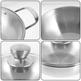 thumbnail image 3 of Raindrops 1 Set Outdoor Cooking Equipment Stainless Steel Cooking Pan Round Household Easy to Clean, 3 of 8