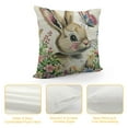 thumbnail image 4 of Nawypu Lovely Bunny Pillow Covers Cute Rabbit Easter Pillow Cases Egg Flower Pillows Decorative Throw Pillows Cases Holiday Pillow Cases for Indoor Living Room, 4 of 5