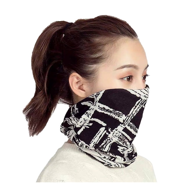 Foulard Multi-Couleur Multifonctionnelle pour Femmes Protection contre le Froid Automne et Hiver Cou Sauvage