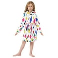 thumbnail image 6 of FORMRS Niños Bathrobe Unisex Hooded Robe Soft Plush Pajamas Sleepwear, Size 4-6T, Cartoon Graphic, 6 of 7