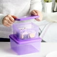 thumbnail image 3 of Casa Origin Microwavable Food Containers with Lid, 2 Pieces - Square (Mint), 3 of 8