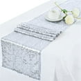 thumbnail image 1 of XmhyTop-A Camino de mesa plateado de 30 x 275 cm con purpurina para decoración de bodas, lentejuelas de alta densidad para fiestas en casa, 1 pieza, 1 of 4