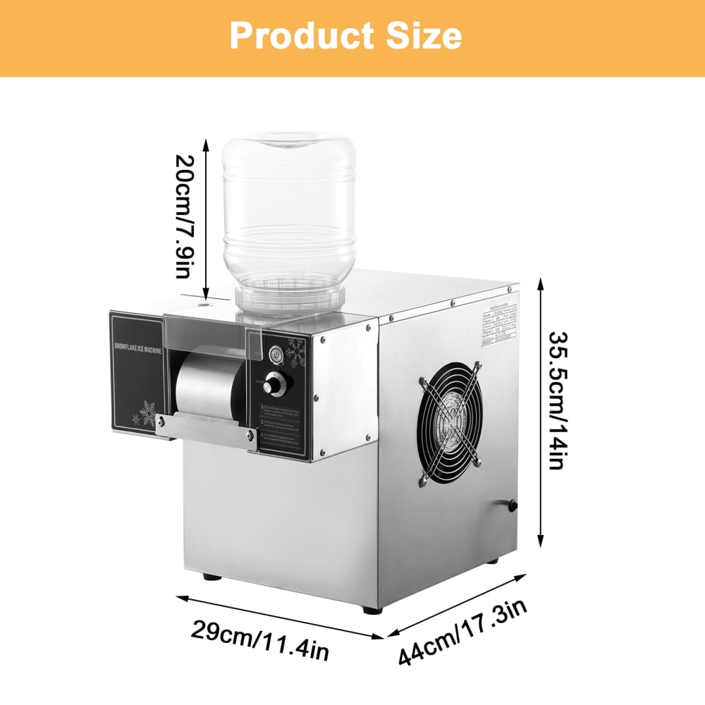 Automatic Electric Ice Shaved Machine, Air Cooling for Home Parties & Food Trucks