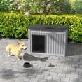 thumbnail image 5 of Bifanuo Waterproof Dog House, PP Material Indoor Outdoor Kennel with Ventilated Design & Sloping Roof for Small to Mediumrge Dogs, Easy to Clean Design Pet Shelter, Grey,32.1" L x 25.1" W x 24" H, 5 of 8