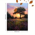 thumbnail image 3 of Qisvanset 12x16 Inch Blue Poison Dart Frog on Orange Lily Canvas Print Wall Art, 3 of 5