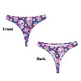 thumbnail image 3 of Fotbe Skull rainbow mushroom colorful Tanga Sin Costuras para Mujer con Estampado – Panties Invisibles, Transpirables y Cómodos para Uso Diario-4X-Large, 3 of 6