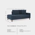 thumbnail image 3 of Signature Design by Ashley Bixler Navy Right-Arm Facing Corner Chaise, 3 of 22
