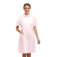 thumbnail image 6 of Lab Coat Women Side Button Doctors Jacket Elastic Professional Medicas Long Sleeve Labcoats Scientist College Pink XXL, 6 of 6