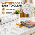 Shelf Liner for Kitchen Cabinets, Non-Slip Waterproof PVC Drawer Liner ...