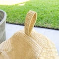 thumbnail image 6 of Big Joe Tuffet Weatherproof Bean Bag Chair, Natural Basket Weave, Breathable Weather Resistant Fabric, 2.5 feet Teardrop, 6 of 7