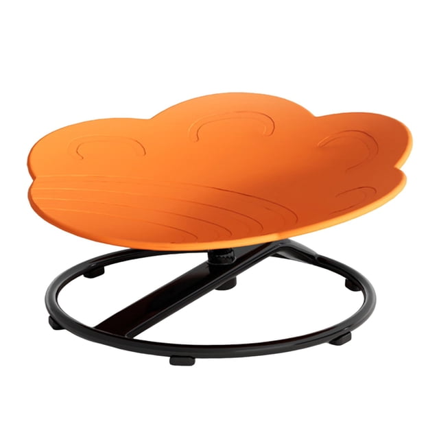Asiento giratorio sensorial para niños, equipo de entrenamiento, juguete científico, taburete giratorio antideslizante que mejora el equilibrio, la Naranja