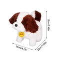 thumbnail image 3 of Juguete eléctrico de peluche para perros que caminan y mueven la cola para niños, 3 of 3