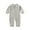 Gray, variant on Newborn Infant Unisex Baby Boy Girl Waffle Knit Button Solid Romper Bodysuit One Piece Jumpsuit Outfits