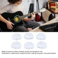 thumbnail image 4 of 6 Pcs Bouton de Tête de Machine à Guitare, Demi-Rond Remplacement de Peg de Réglage Plastique Premium pour Diverses Guitares, 4 of 8