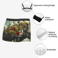 thumbnail image 6 of Bingfone Floral Rhino With Birds Men's Underwear - Casual Stretch Boxer Briefs-XX-Large, 6 of 7