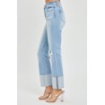 thumbnail image 5 of Risen Jeans - High Rise Wide Cuffed Straight Jeans - RDP5484, 5 of 7