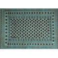 thumbnail image 1 of Ahgly Company Indoor Rectangle Southwestern Light Blue Country Area Rugs, 2' x 3', 1 of 4