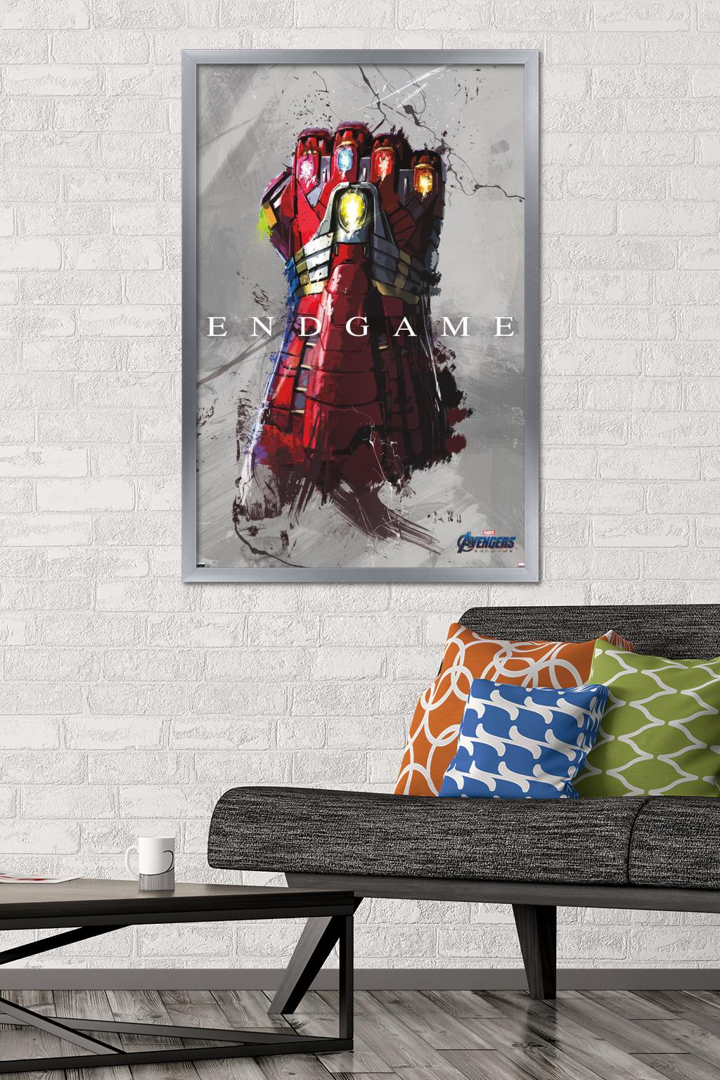 Marvel Avengers: Endgame - Stark Gauntlet Wall Poster, 22.375" x 34", Framed